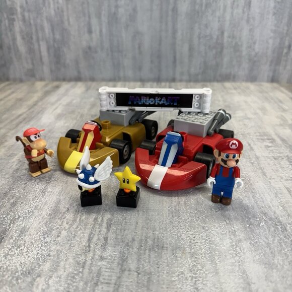 K'Nex Mario Kart Wii Diddy Kong And Standard Kart Building Sets Legos And Trophy - Picture 1 of 6